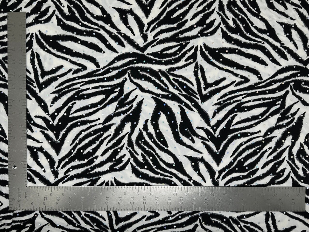 1 Yard ITY Knit Animal Print Sequin Fabric Stretchy Shiny Apparel Use 58"-60" inches Width